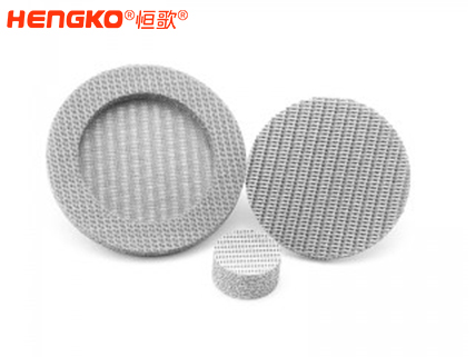 濾芯廠家不銹鋼316燒結(jié)網(wǎng)過(guò)濾片呼吸金屬孔隙均勻透氣，水處理過(guò)濾用